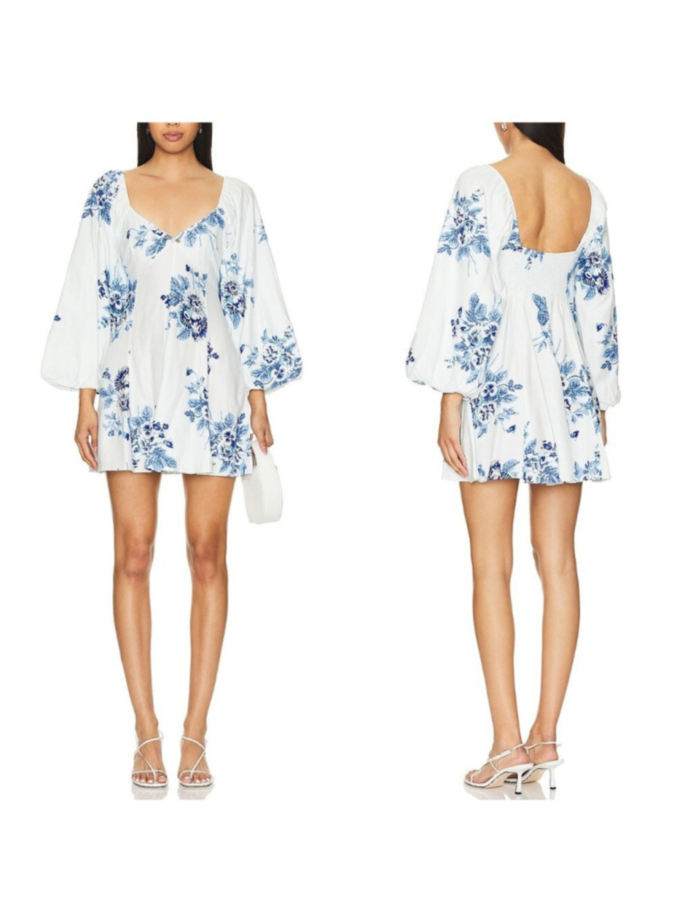 Free People Francesca Floral Fit & Flare Mini Dress